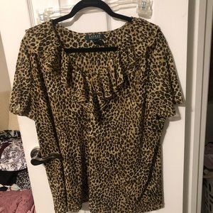 Ralph Lauren Animal print top.